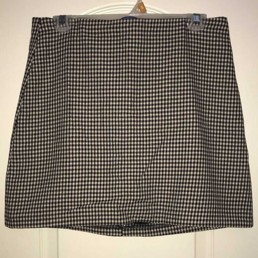Houndstooth Bodycon Miniskirt